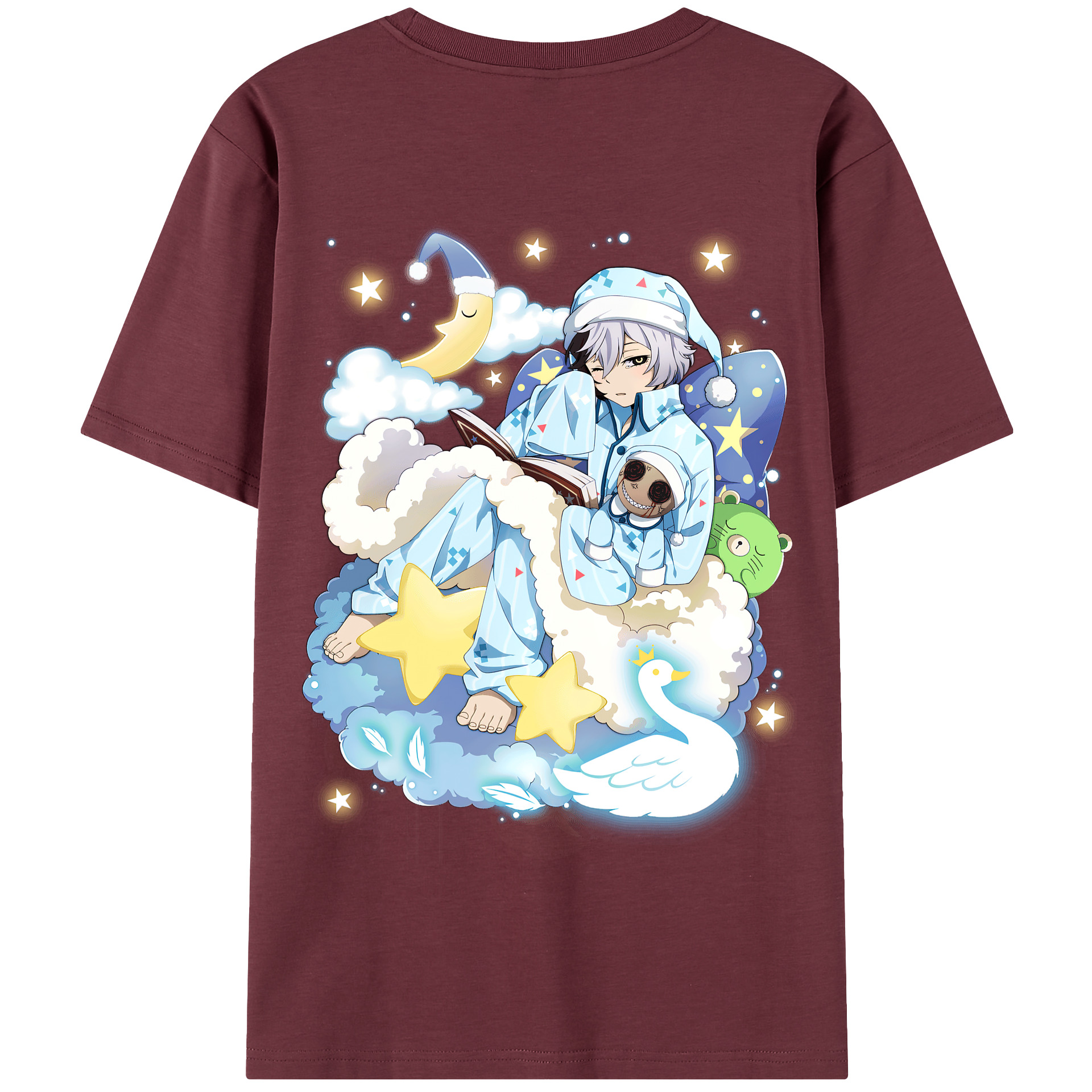 （画像用） 文豪ストレイドッグス Bungo Stray Dogs 綿100％半袖Tシャツ（背面プリント）